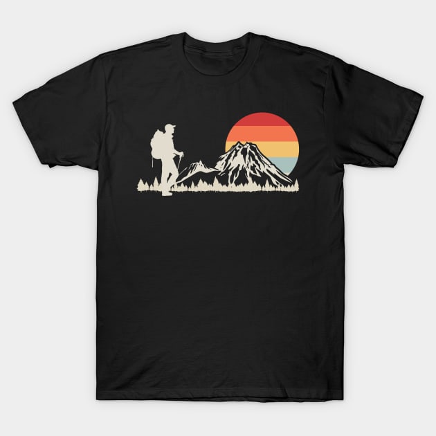 Hiking Retro T-Shirt by KAWAIITEE